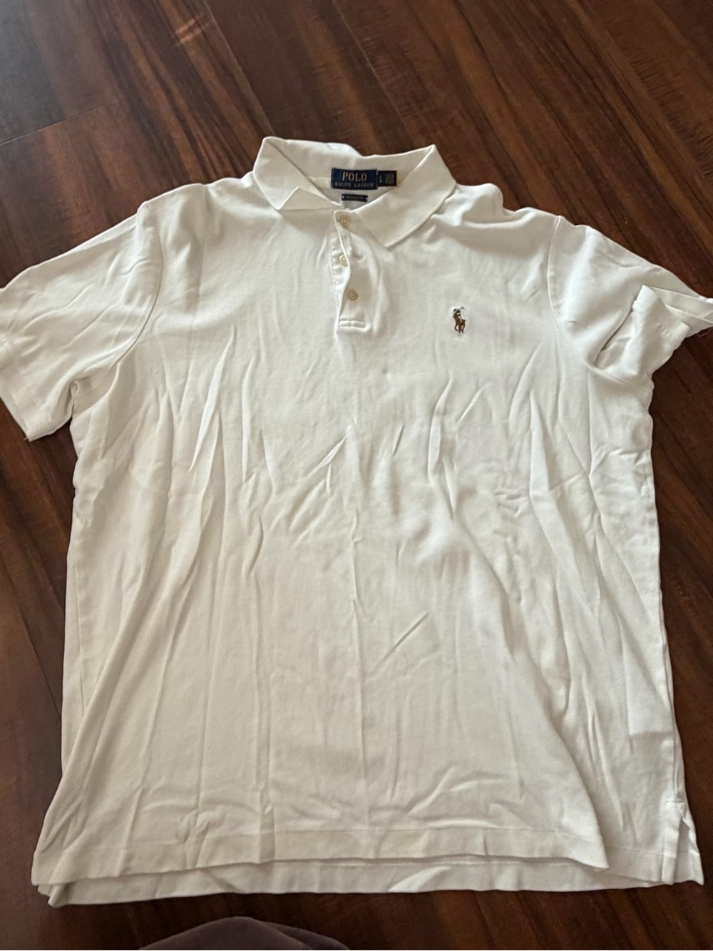 Ralph Lauren White Polo Shirt with Embroidered Pony